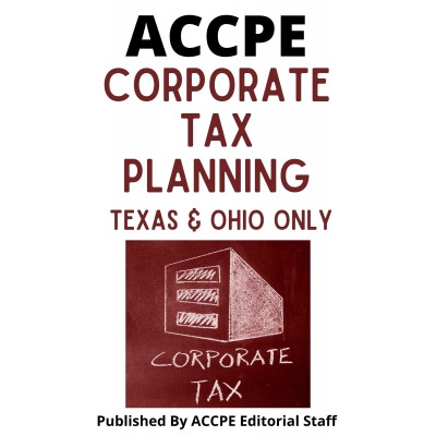 Corporate Tax Planning 2022 TEXAS & OHIO ONLY